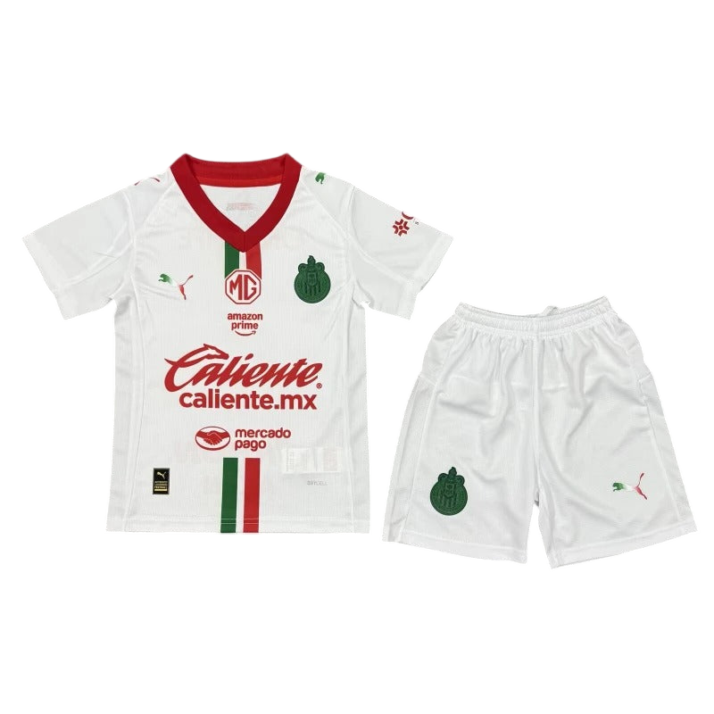 Jersey Chivas de Guadalajara 25/26 Visita | Conjunto niños